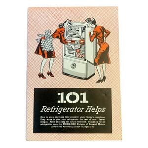 Vintage 101 Refrigerator Helps Frigidaire 1944 Paper Booklet Tips Manual Recipes